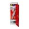 Adiroffice 1-Tier 3-Shelf Steel Free Standing Storage Locker Cabinet for Home, School in Red ADI629-01-RED-MK - alternate 3